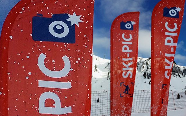 Flagi windery dla Ski-Pic Windery reklamowe Ski-Pic